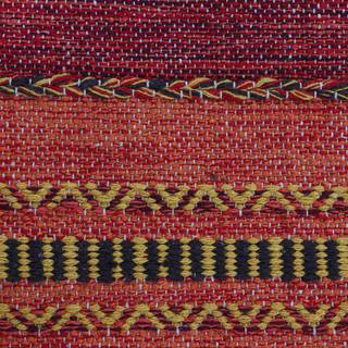 Flachgewebeteppich Kelim Azizi Baumwolle - Rot - 60 x 110 cm