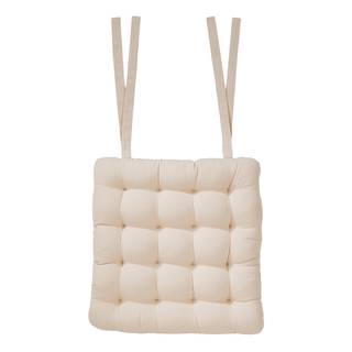Stuhlkissen SOLID I Baumwolle / Polyester - Creme
