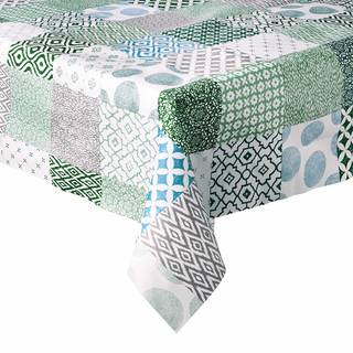 Waschtischdecke Patchwork WATERPROOF I Webstoff - Grün - 130 x 160 cm