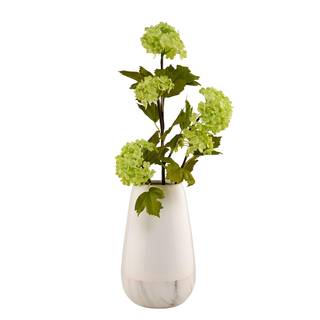 Vase MARBELLO Dolomit - Weiß