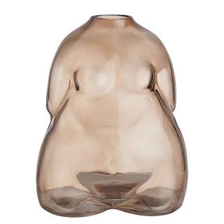 VASE BODY LANGUAGE II Farbglas - Hellbraun