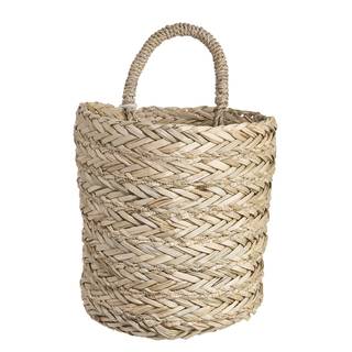 Korb mit Tassel BASIC BRAID Seegras - Natur - Durchmesser: 21 cm