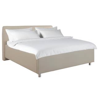 Lit capitonné Peggy Beige - 180 x 200cm - D2 souple