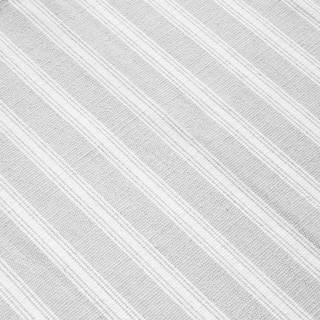 Kurzflorteppich SILENT DANCER Streifen Baumwolle - Weiß / Grau