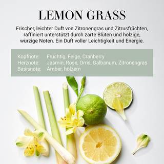 Duftkerze Lemon HOME & SOUL FSC®-zertifiziertes Pinienholz / Sojawachs / Paraffin / Glas - Grün