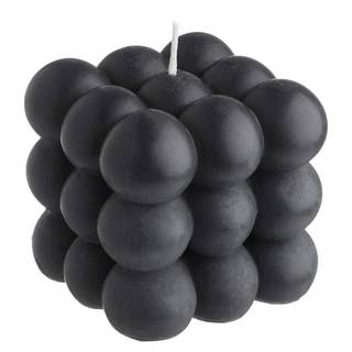 Kerze BUBBLE Wachs - Schwarz