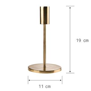 Kerzenhalter HIGHLIGHT III Aluminium - Gold