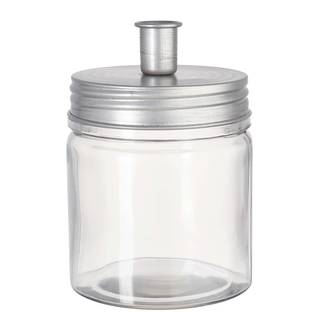 Kerzenhalter LITTLE LIGHT (8-teilig) Glas / Eisen / Paraffin - Silber