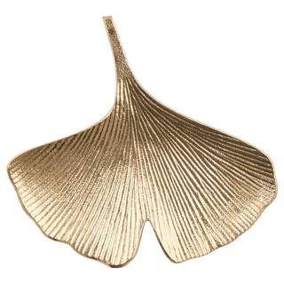 Dekoschale GOLDEN NATURE Ginkoblatt Aluminium - Gold