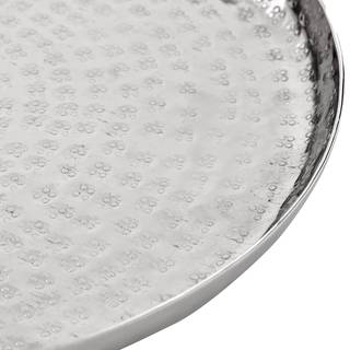 Dekoteller ORIENTAL LOUNGE III Aluminium - Silber - Durchmesser: 34 cm