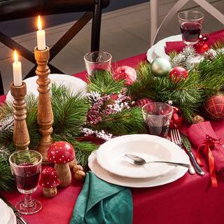 Beerenzweig-Set FLORISTA (2-tlg.) Eisen / Polyester PVC - Rot