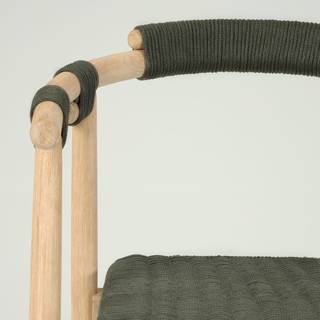 Chaises à accoudoirs Puras (lot de 2) Vert olive foncé
