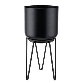 Pflanztopf mit Gestell PLANTA II Eisen - Schwarz