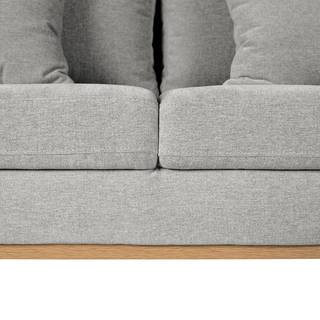 Divano angolare Kaarla Microvelours Thala: argento - Longchair preimpostata a destra