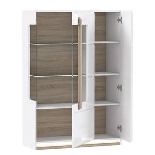 Highboard Toscana II inclusief verlichting - Sonoma eikenhouten look