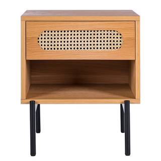 Comodino Pamati Beige - Materiale a base lignea - 48 x 55 x 43 cm