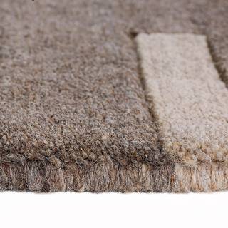 Wollen vloerkleed Henderson scheerwol - beige/natuurlijk - 140 x 200 cm