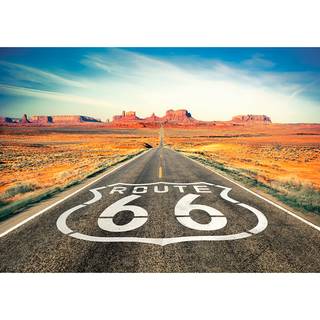 Vlies-fotobehang Route 66 premium vlies - meerdere kleuren