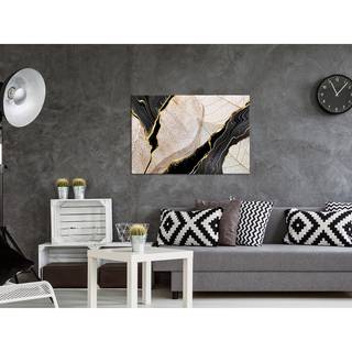 Wandbild Moment Leinwand - Beige - 120 x 80 cm