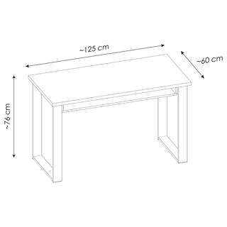Büro-Set Shutter I (2-teilig) Altholz Eiche Dekor / Anthrazit - Eiche Dekor