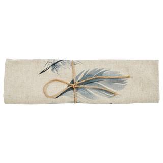Runner Feathers Poliestere / Lino - Naturale
