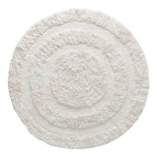 Laagpolig vloerkleed Eligia katoen/polyester - wit