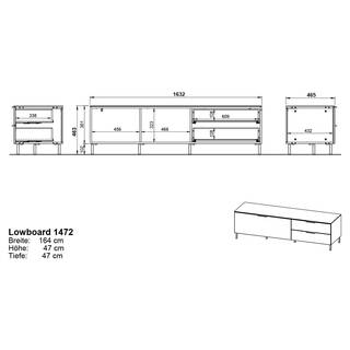 TV-Lowboard California I Graphit