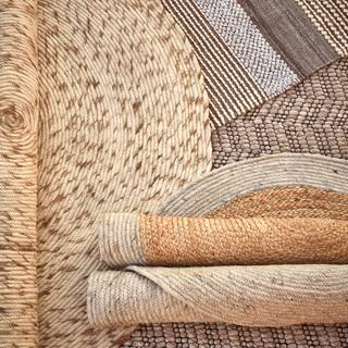 Wollen vloerkleed Takashi wol - natuurlijk - Diameter: 200 cm