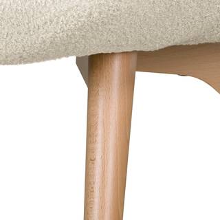 2-Sitzer Sofa BRAZIL Bouclé Stoff Nola: Weiß