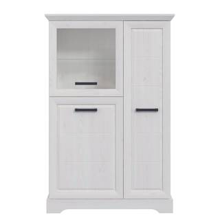 Highboard New Dessa I witte grenenhouten look