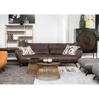 Highboard Curbar Mango massiv / Metall - Schwarz