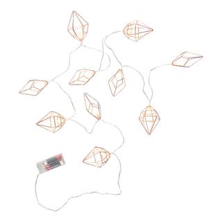 LED-Lichterkette Geometrics Kupfer / Polyester PVC - 10-flammig