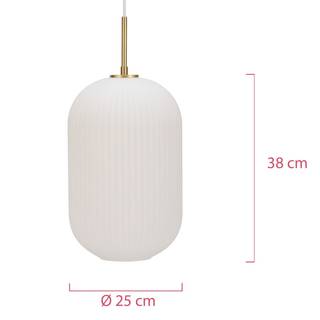 Hanglamp Splendid Delight transparant glas / aluminium - 1 lichtbron