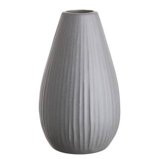 Keramikvase RIFFLE II Keramik - Grau