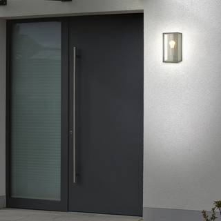 Buitenwandlamp Luanda transparant glas/aluminium - 1 lichtbron