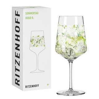 Aperitifglas Sommertau III Kristallglas - Grün / Weiß