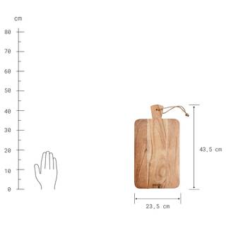 Schneidebrett CUTTING CREW Akazie - Braun - 24 x 43 cm