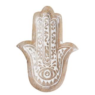 Dekoobjekt FATIMA Mango - Creme / Natur - 15 x 22 cm