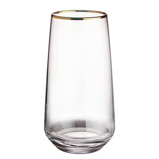 Longdrinkglas TOUCH OF GOLD (6er-Set) Klarglas - Transparent