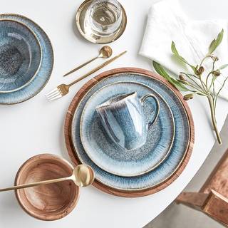 Tasse HILDA Steingut - Dunkelblau
