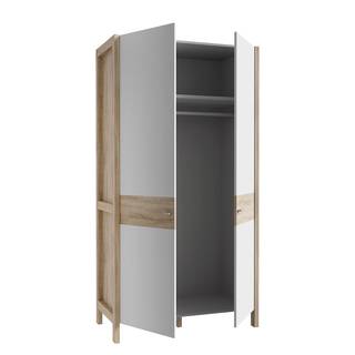 Armadio Thurles Bianco / Effetto rovere Sonoma