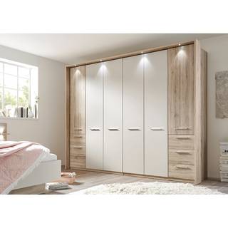 Armadio con ante battenti Gien Effetto rovere Sanremo / Champagne