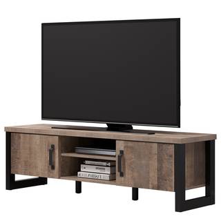 Mobile TV Emile Effetto rovere color tabacco / Nero
