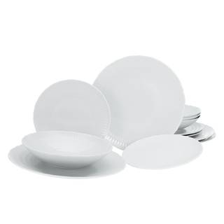 Servizio da tavola SOFIA White (12) Porcellana - Bianco - 12 pezzi