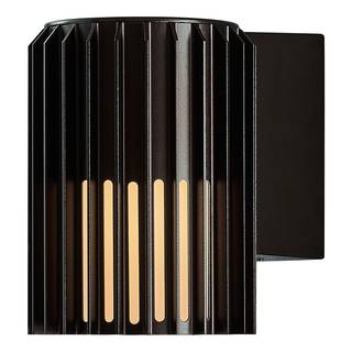 Wandlamp Aludra aluminium - 1 lichtbron - zwart - Zwart