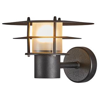 Wandlamp Bastia staal - 1 lichtbron - zwart - Zwart