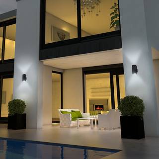 LED-Wandleuchte Tinu Nylon - 2-flammig