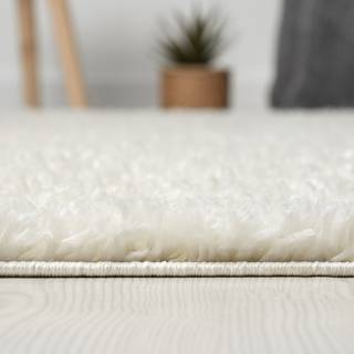 Hoogpolig vloerkleed My Shaggy polypropeen/jute - Crème - 200 x 290 cm