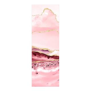 Tappeto Montagne astratte rosa Vinile / Poliestere - 80 x 240 cm
