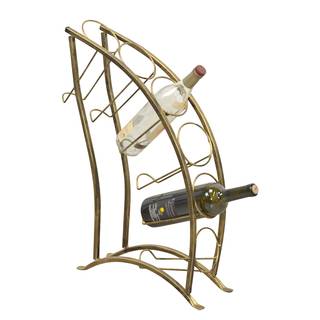 Weinregal Traveston Stahl - Gold